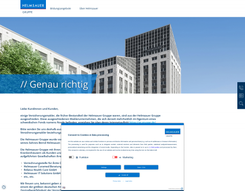 Website-Vorschau von Arzthaftpflicht und Praxisbewertung