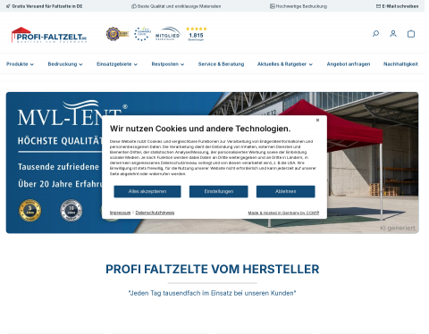 Website-Vorschau von MVL-Vertrieb - Mobile Verkaufslösung