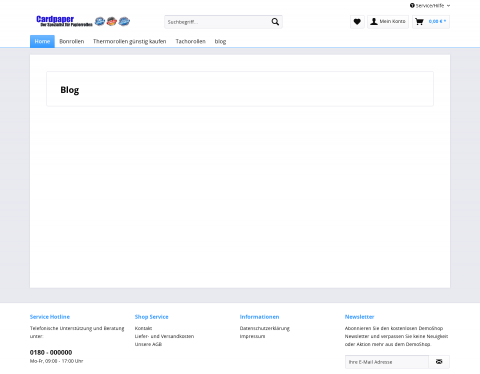 Website-Vorschau von Cardpaper