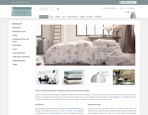 Anteprima del sito di Pacifico - Online-Shop