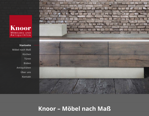 Website-Vorschau von Knoor - Antiquitäten und antike Möbel