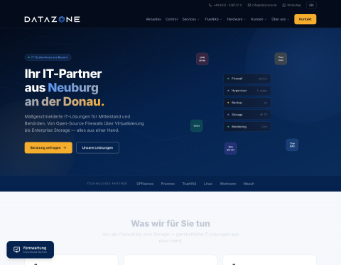Website-Vorschau von DataZon