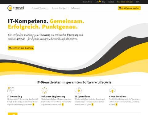Website-Vorschau von ConSol