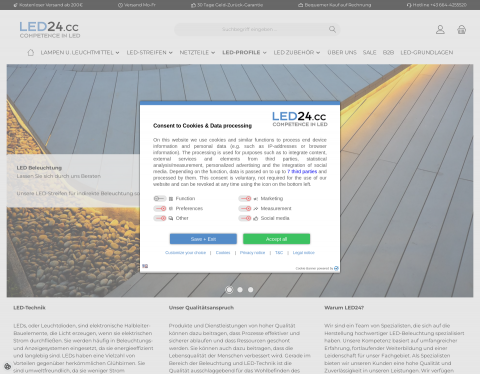 Website-Vorschau von LED Birnen