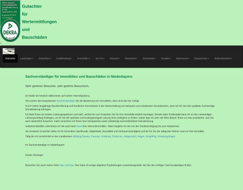 Website-Vorschau von Sachverständiger für Immobilien