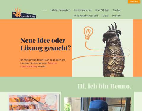 Website-Vorschau von Ideenfindung & Innovationscoaching