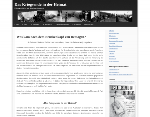 Website-Vorschau von Das Kriegsende in der Heimat