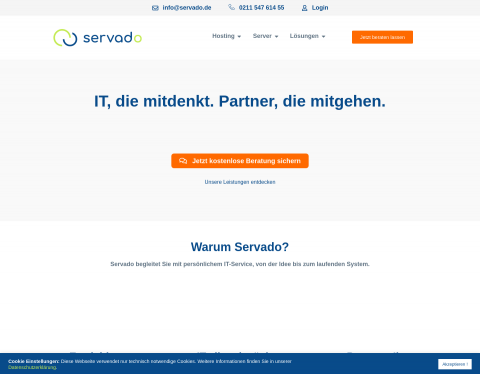 Website-Vorschau von Webhosting