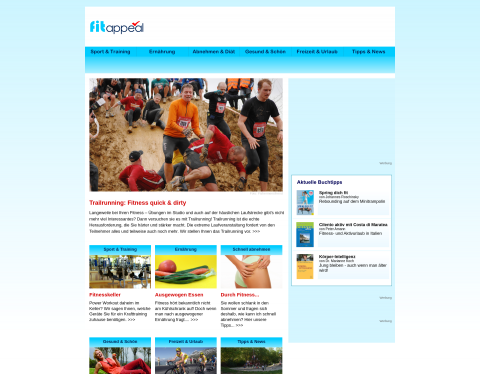 Website-Vorschau von Fit Appeal - Fitness and more...