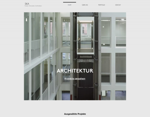 Website-Vorschau von SKA Architekten Hamburg