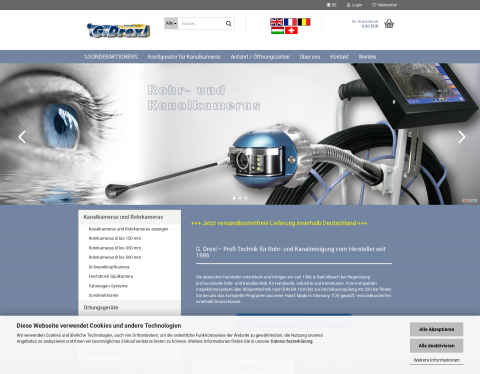 Website-Vorschau von Kanal reinigen