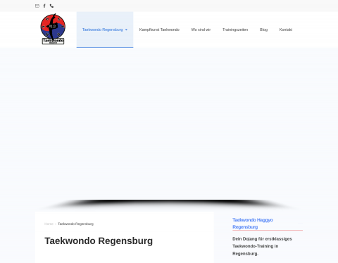 Website-Vorschau von Taekwondo Regensburg