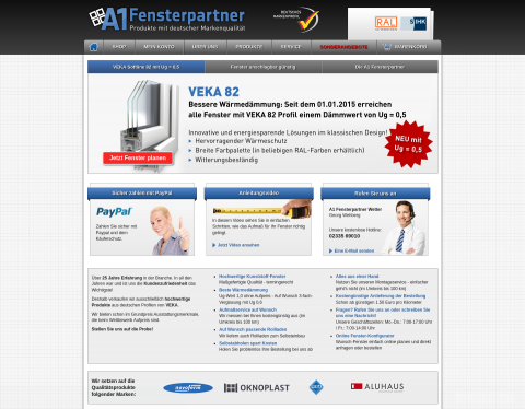 Website-Vorschau von a1-fensterpartner