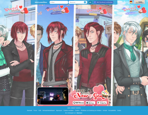 Website-Vorschau von Sweet Amoris