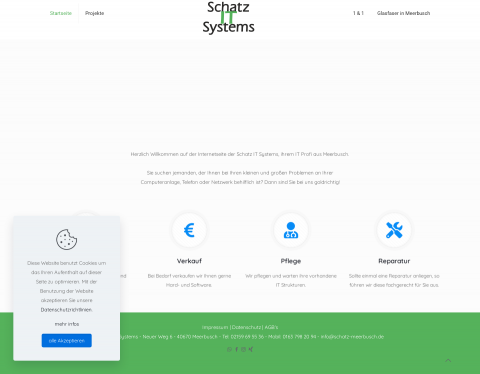 Website-Vorschau von Schatz IT Systems -Computer Telefon