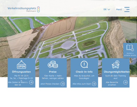 Website-Vorschau von Verkehrsübungsplatz Mettmann