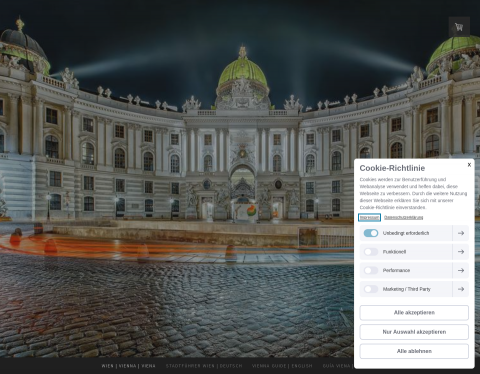 Website-Vorschau von Wiener Stadtbesichtigung mit Humor