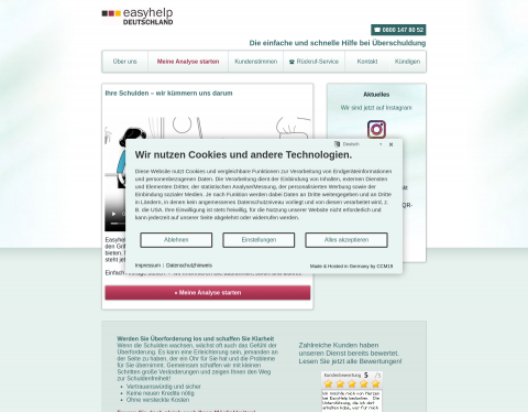 Website-Vorschau von easyhelp Deutschland