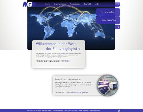Website-Vorschau von Auto Spedition und PKW Transport