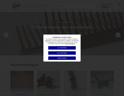 Website-Vorschau von Jena.dach.bau.technik Edelstahldrah