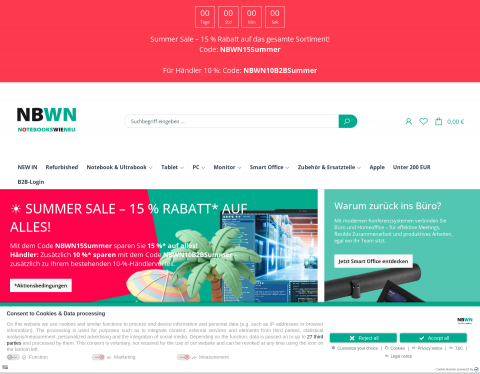 Website-Vorschau von NBWN - Gustav Windeit GmbH