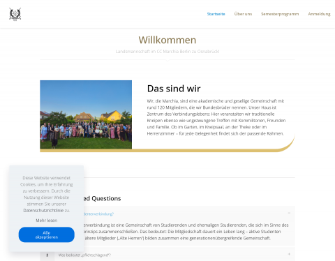 Website-Vorschau von L! Marchia Berlin zu Osnabrück