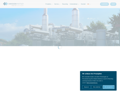 Website-Vorschau von Emission Partner