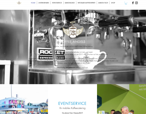 Website-Vorschau von CoffeeAngels