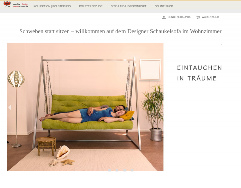 Website-Vorschau von Hollywoodschaukel für Innen