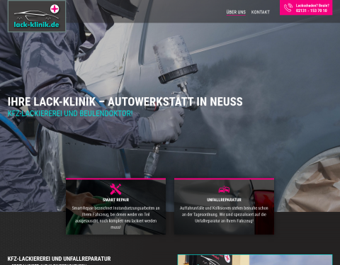 Website-Vorschau von Lack Klinik in Neuss