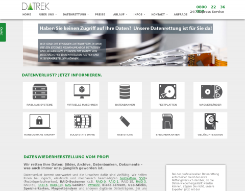 Website-Vorschau von Datenretter Köln