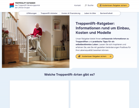 Website-Vorschau von Treppenlift Ratgeberportal
