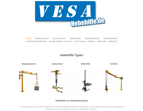 Website-Vorschau von Vesa GmbH