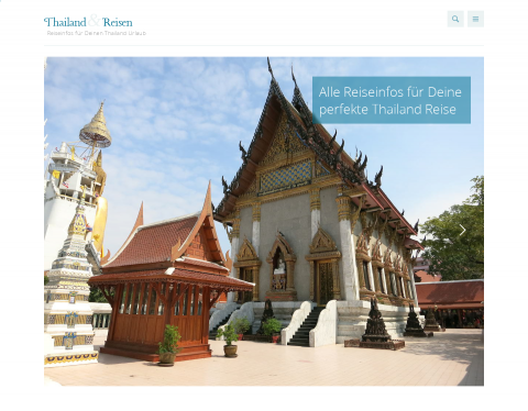 Website-Vorschau von Thailand Reisen