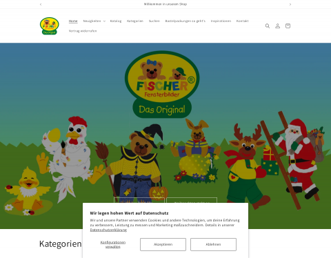 Website-Vorschau von Fischer Fensterbilder
