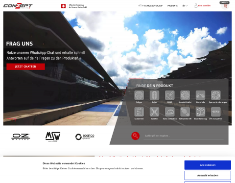 Website-Vorschau von OZ-Racing