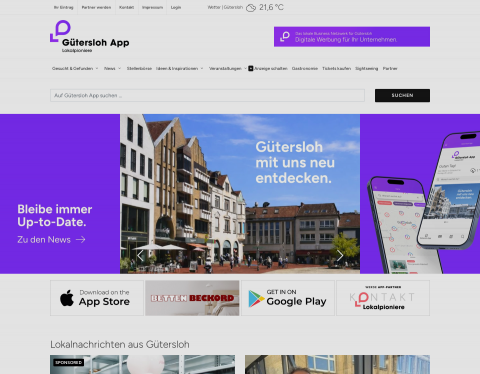 Website-Vorschau von dein gütersloh