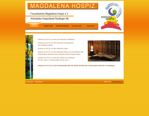 Website-Vorschau von Magdalena-Hospiz