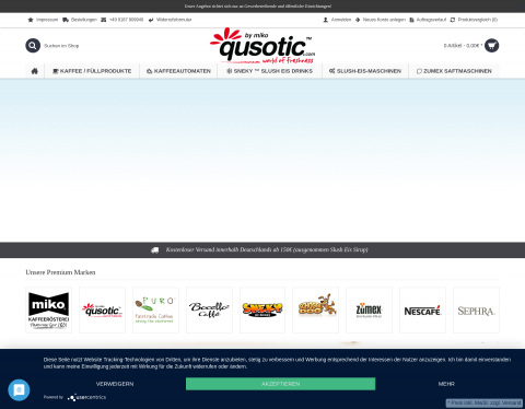 Website-Vorschau von Kaffeeautomat mieten