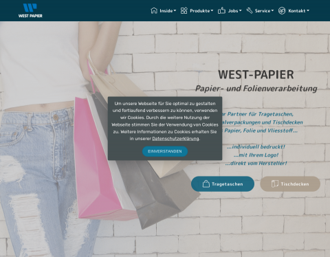 Website-Vorschau von Bedruckte Messetaschen