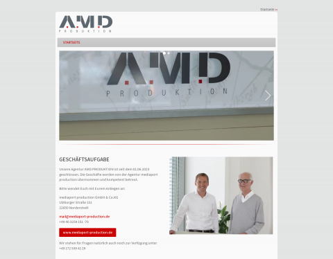 Website-Vorschau von AMD Produktion GmbH & Co. KG