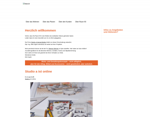 Website-Vorschau von Raum93