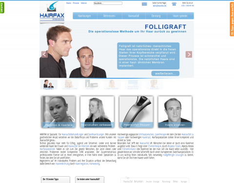 Website-Vorschau von Perücke wegen Chemotherapie