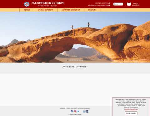 Website-Vorschau von Kulturreisen - Gordion