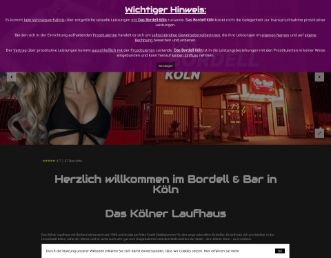 Website-Vorschau von Das Bordell Köln