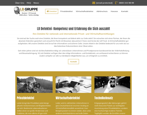 Website-Vorschau von Privat-Detektiv Einsatzort Stuttgart