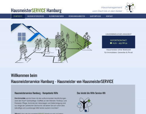 Website-Vorschau von Hausmeisterservice Hamburg von HH-Service
