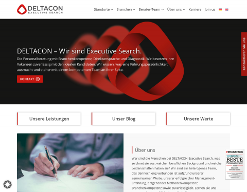 Website-Vorschau von DELTACON Nürnberg GmbH