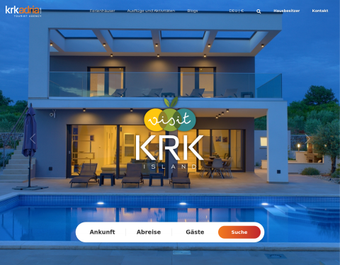 Website-Vorschau von VisitKrk