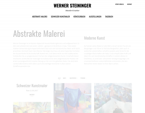 Website-Vorschau von Werner Steininger Kunstmaler
